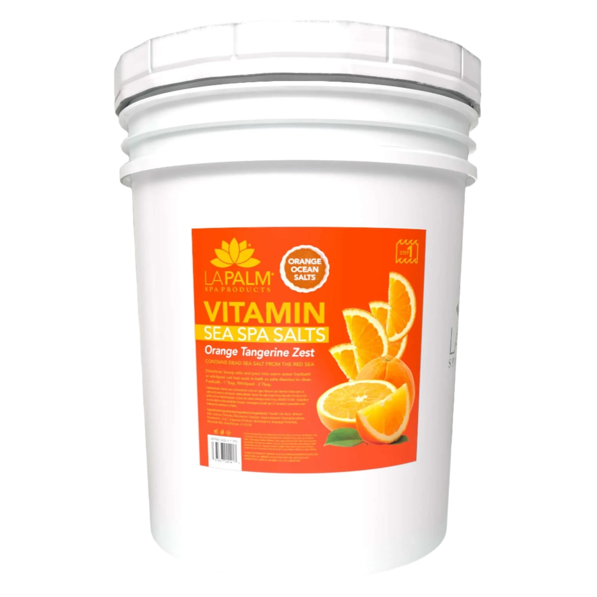 La Palm Sea Spa Salts Orange Tangerine Zest Bucket (5 gallon size)