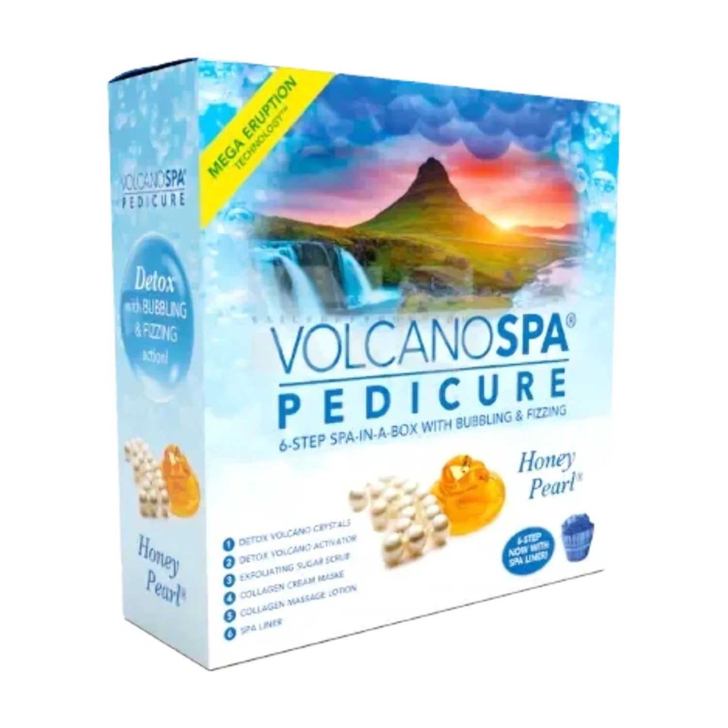 La Palm Volcano Spa Pedicure 6 Step Kit - Honey Pearl