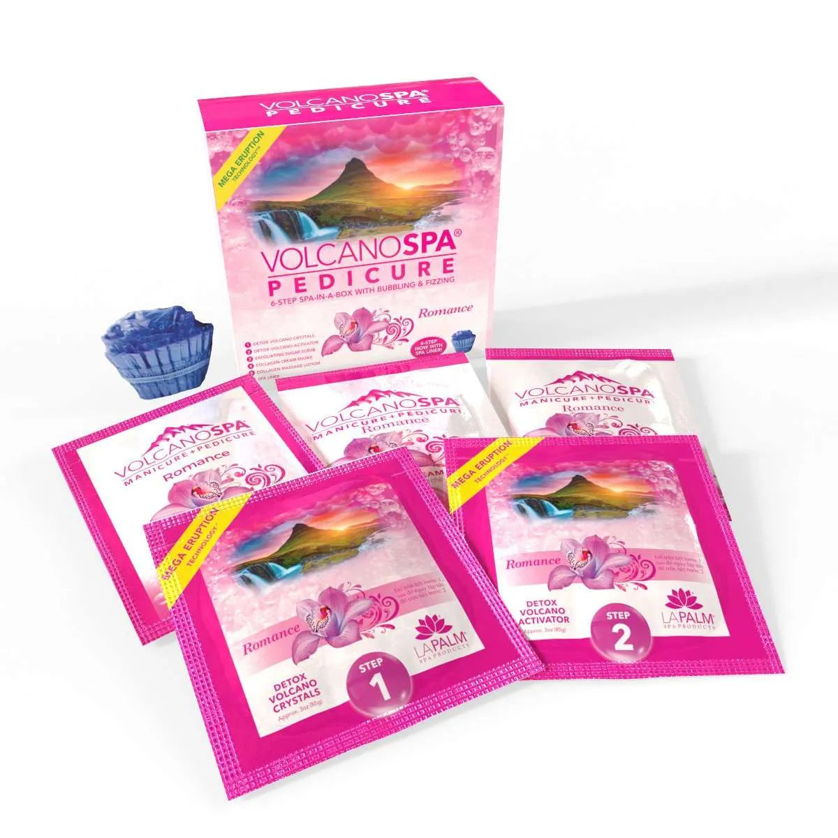 La Palm Volcano Spa Pedicure 6 Step Kit - Romance