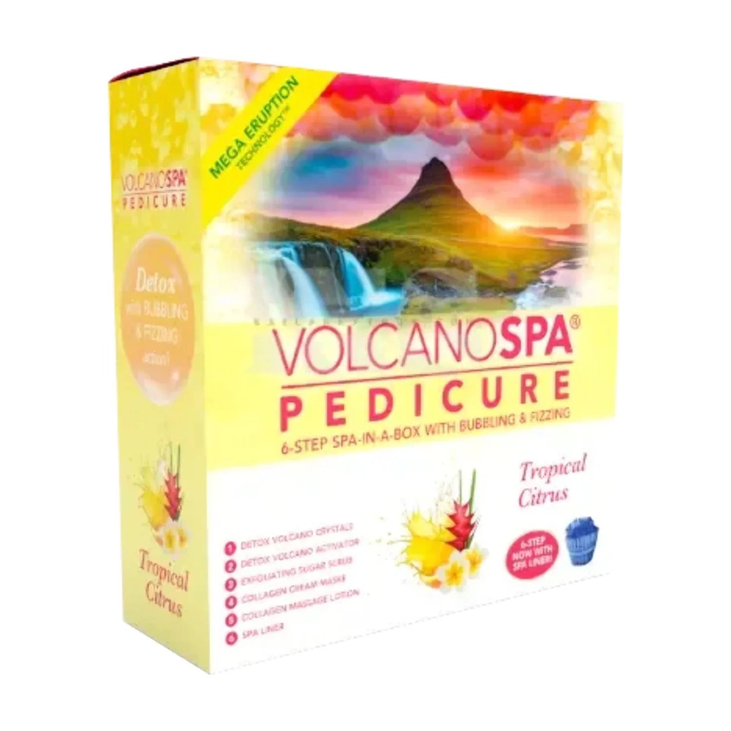 La Palm Volcano Spa Pedicure 6 Step Kit - Tropical Citrus