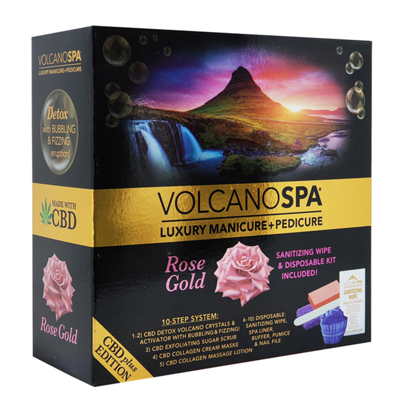 La Palm Volcano Spa Pedicure 6 Step Kit - Rose Gold