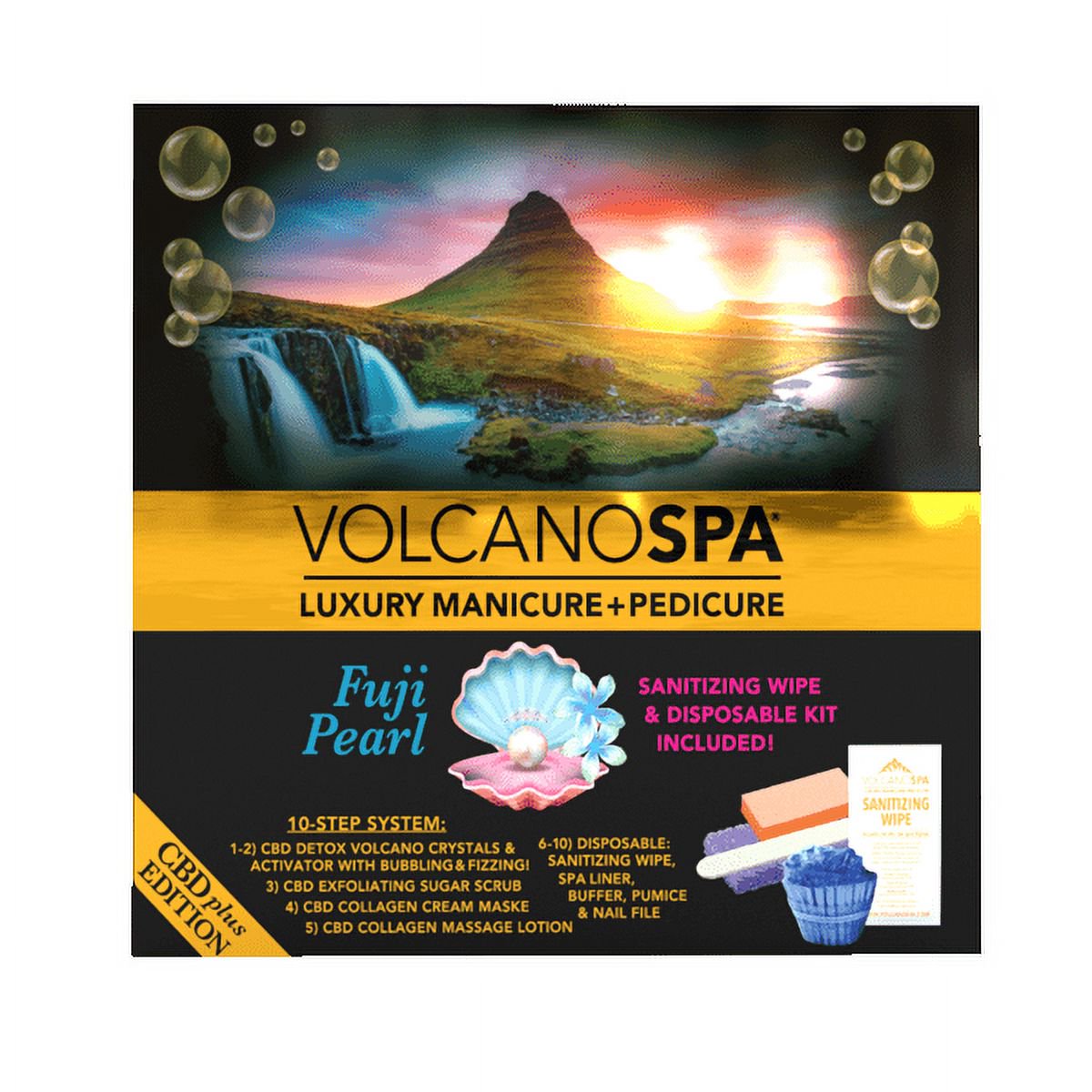 La Palm Volcano Spa Pedicure 6 Step Kit - Fuji Pearl