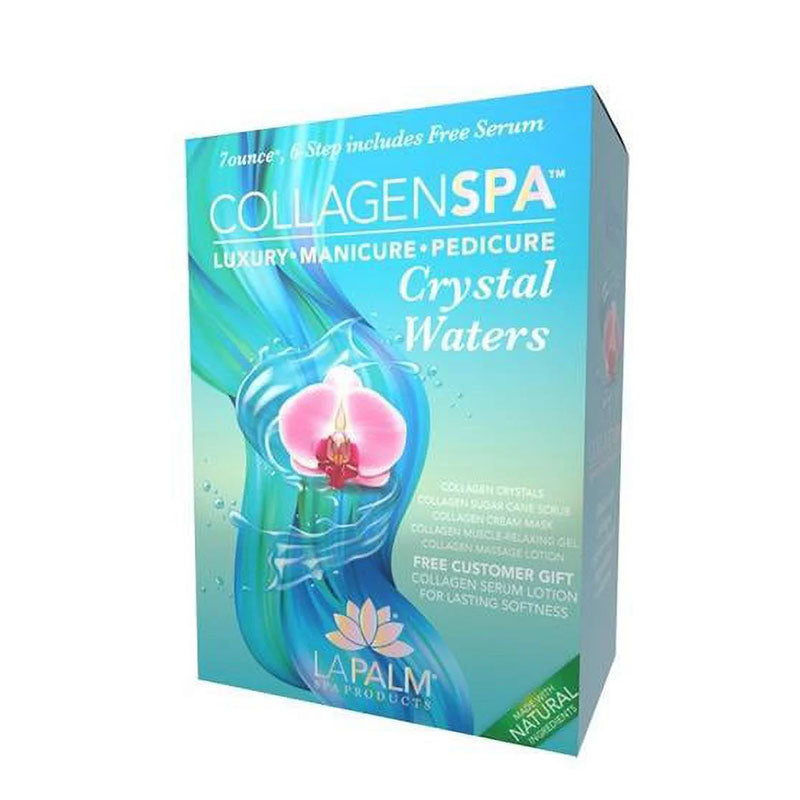 La Palm Collagen Spa Luxury Manicure & Pedicure 6 Step Kit - Crystal Waters