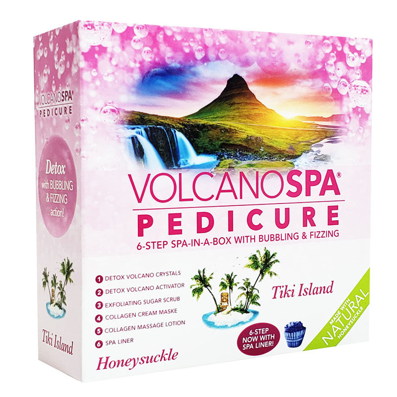 La Palm Volcano Spa Pedicure 6 Step Kit - Honey Suckle