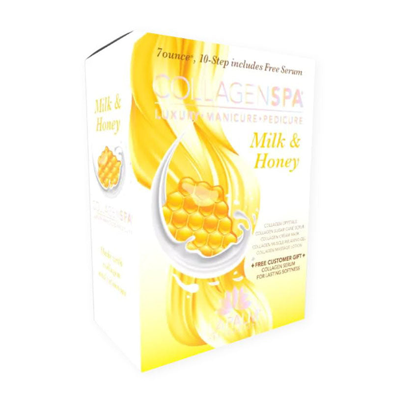 La Palm Collagen Spa Luxury Manicure & Pedicure 6 Step Kit - Milk & Honey