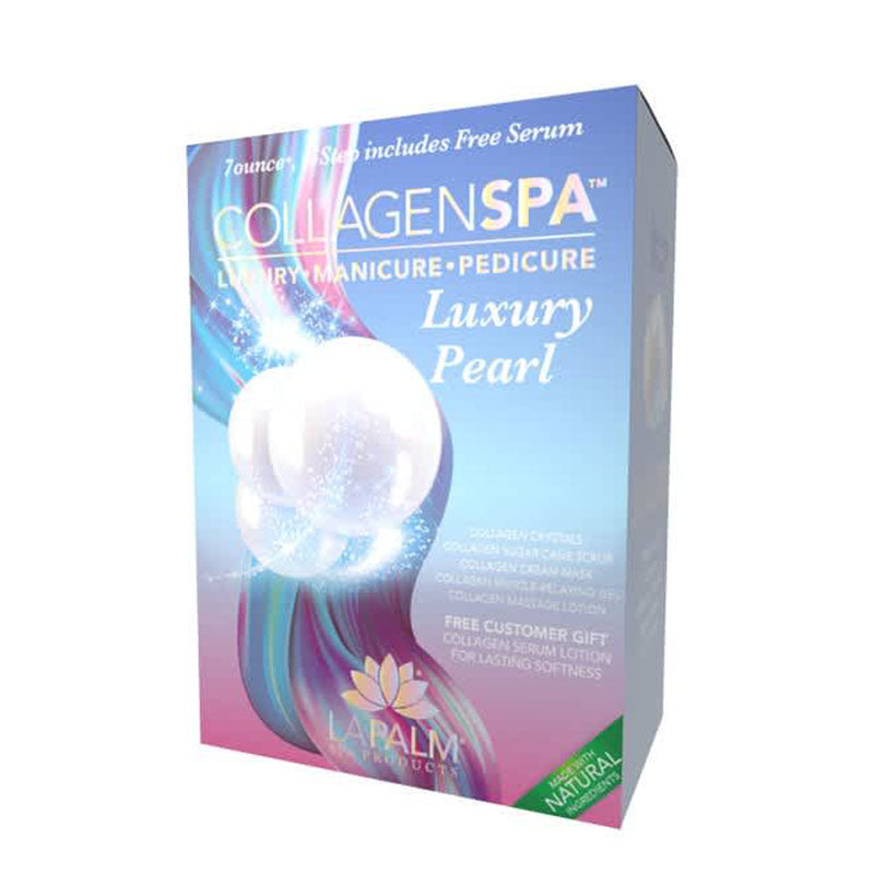 La Palm Collagen Spa Luxury Manicure & Pedicure 6 Step Kit - Luxury Pearl