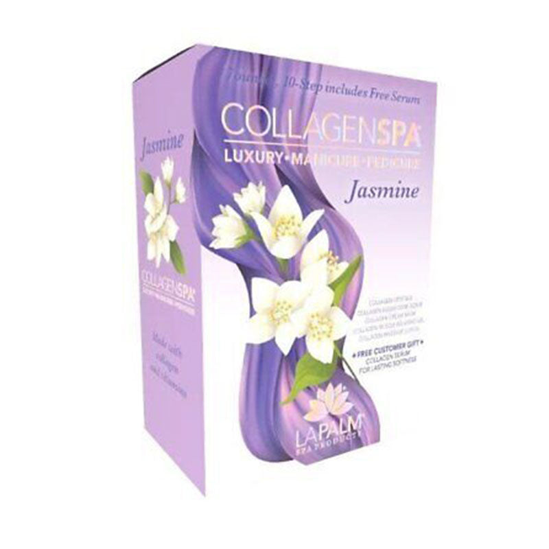 La Palm Collagen Spa Luxury Manicure & Pedicure 6 Step Kit - Jasmine