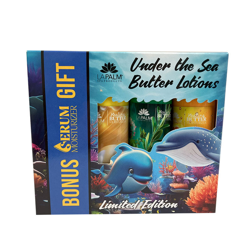 Buy 2 Get 1 Free La Palm Spa Holiday Lotion Gift Set 3 Lotions + 1 Serum - Under The Sea