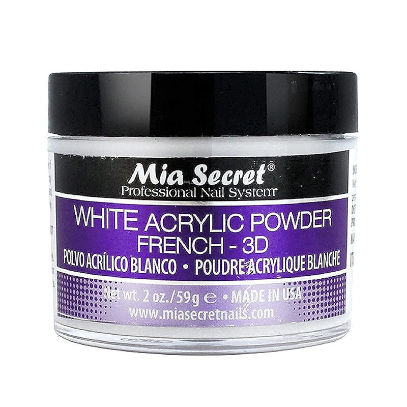 Mia Secret Acrylic Powder White French 3D 2oz