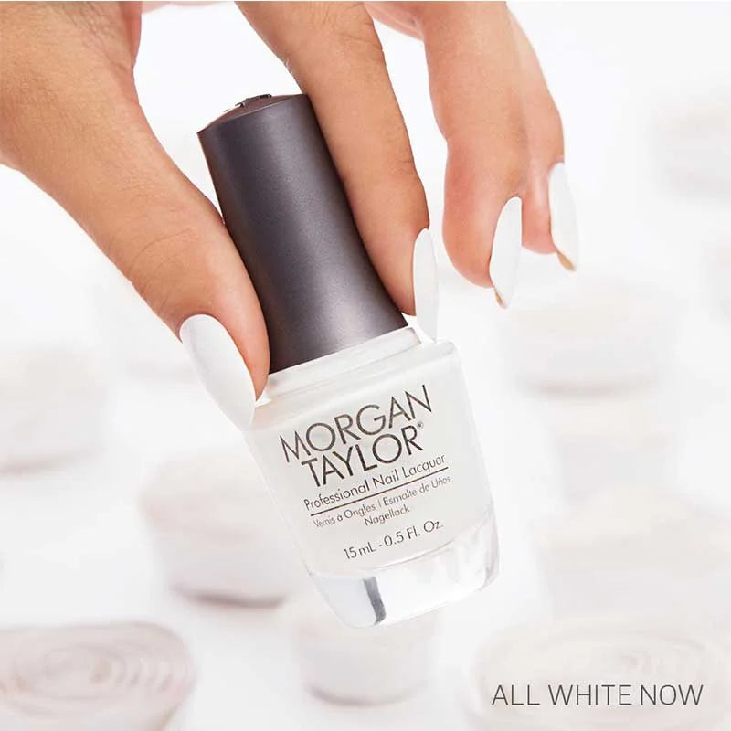 Morgan Taylor Nail Lacquer All White Now 50000