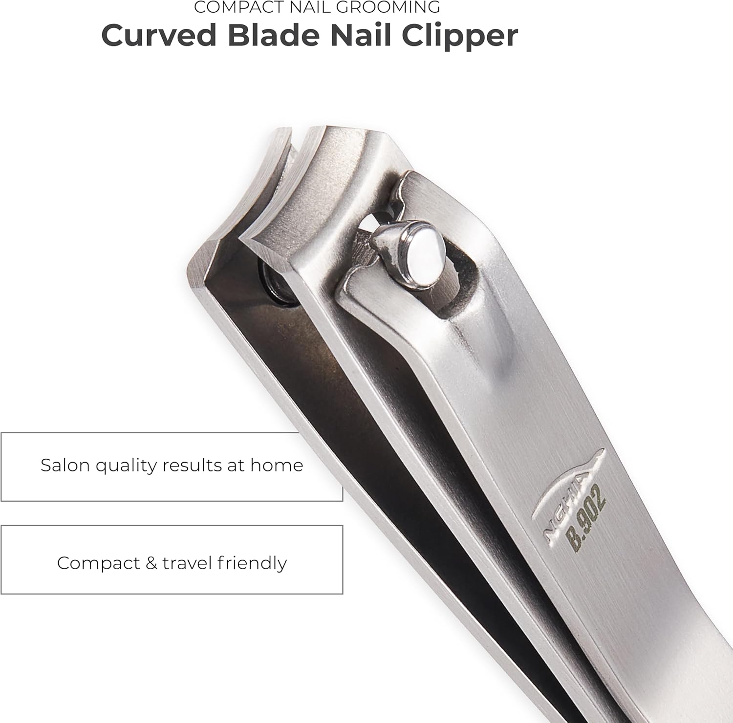 NGHIA Stainless Steel Curve Blade Nail Clipper B-902