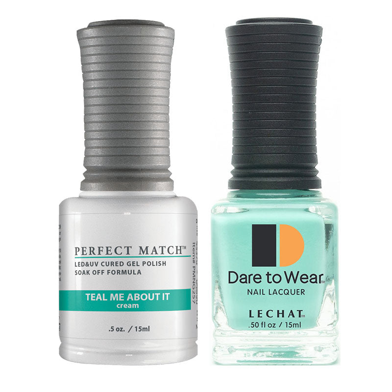 LeChat Perfect Match Soak Off Gel Polish PMS257 Teal Me About It