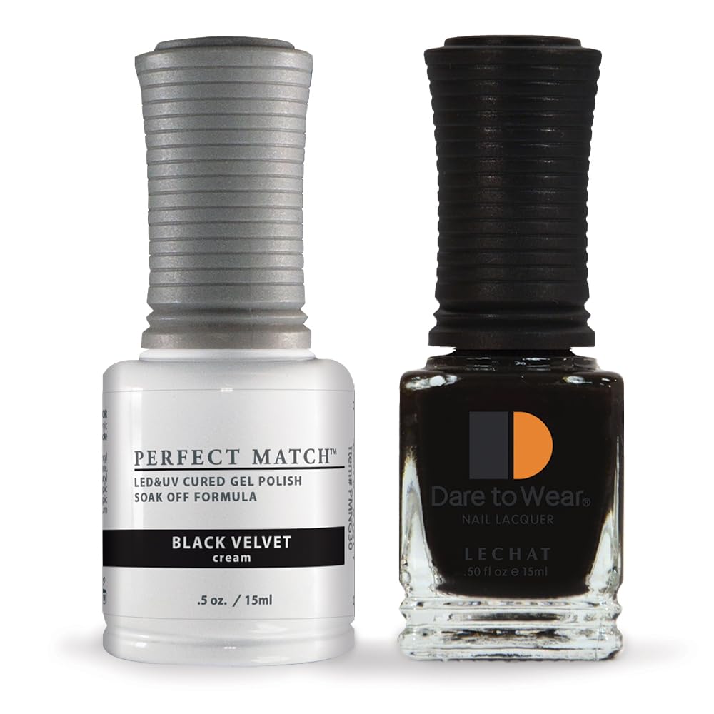 LeChat Perfect Match Soak Off Gel Polish PMS30 Black Velvet