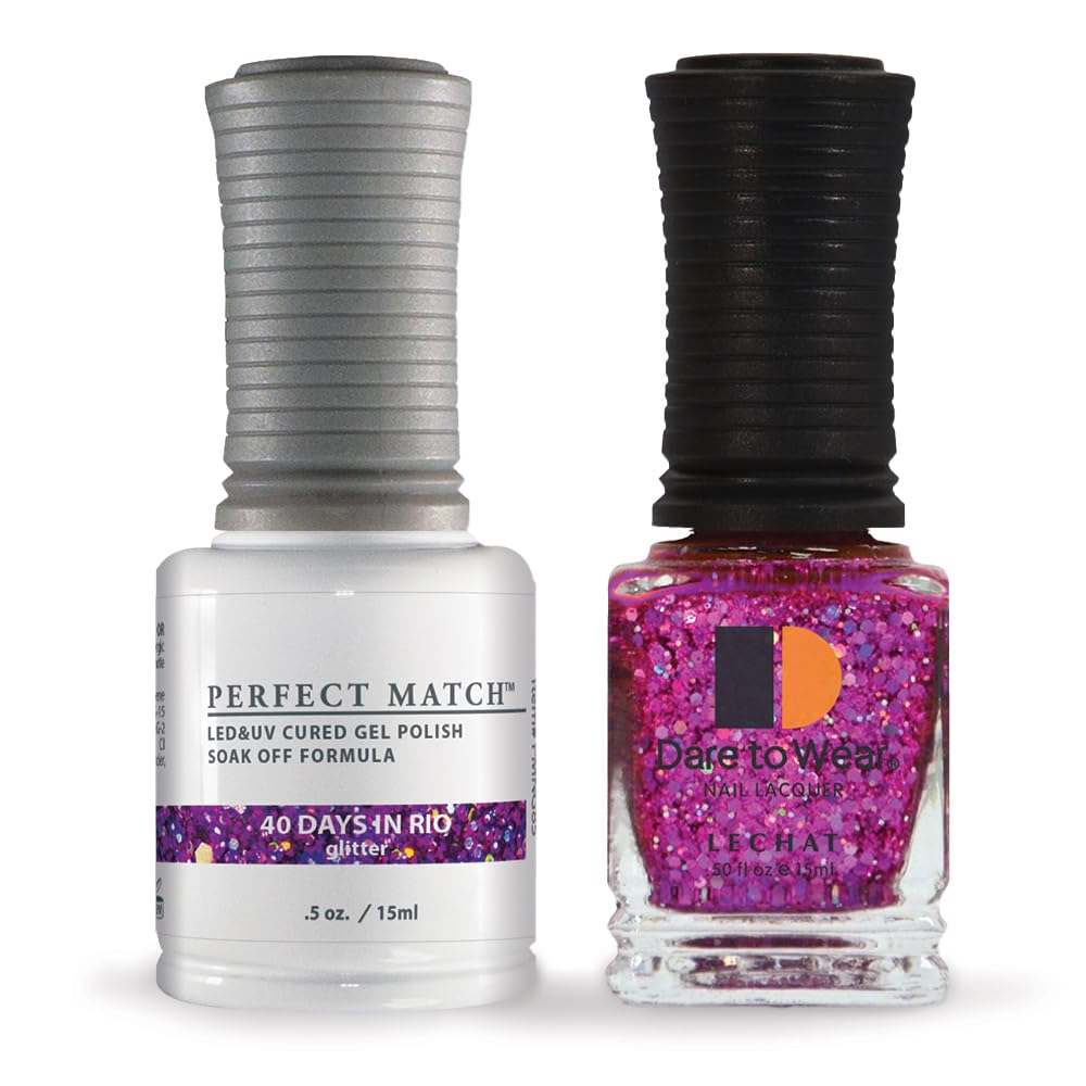 LeChat Perfect Match Soak Off Gel Polish PMS85 40 Days In Rio