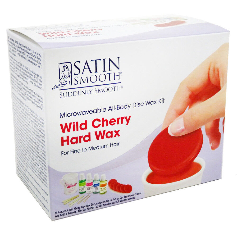 Satin Smooth Microwaveable Disc Wax Kit Wild Cherry