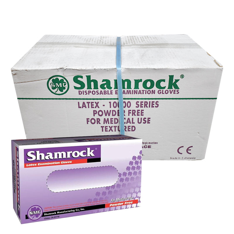 Shamrock Disposable Powder Free Latex Gloves - Medical