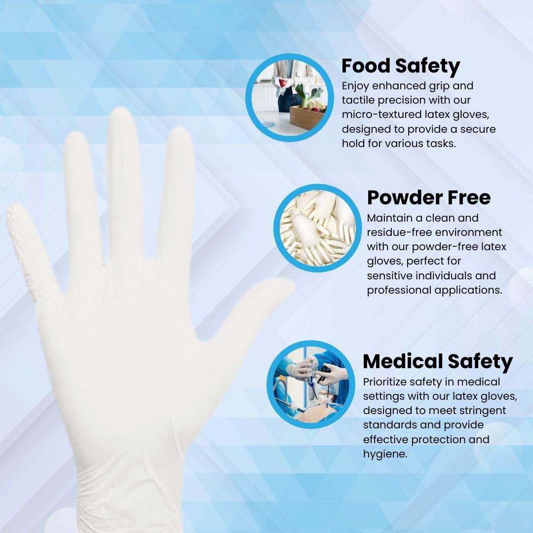 Shamrock Disposable Powder Free Latex Gloves - Medical