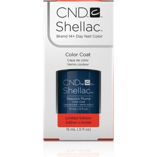 CND Shellac Gel Polish Peacock Plume 0.5 oz 2X More