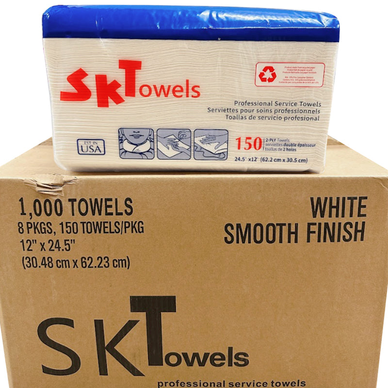 Graham Beauty SKT Towels Professional Service Towels 150-Count, 2-Ply, 12"x24.5"