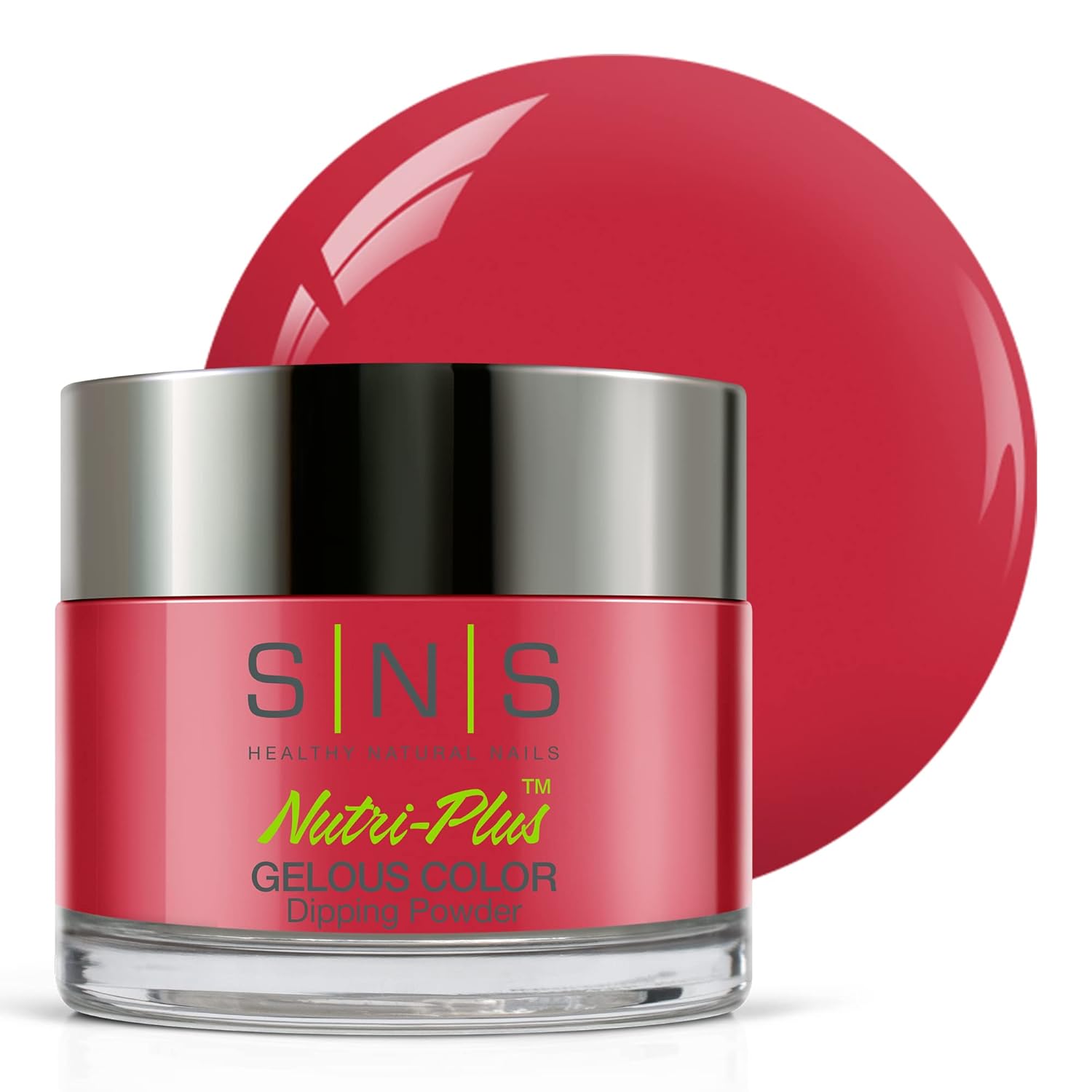 SNS Gelous Color Dipping Powder BOS04 Crimson Ribbon