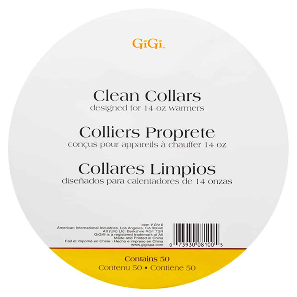 GiGi Clean Collars contain 50 for 14-Ounce Wax Warmers