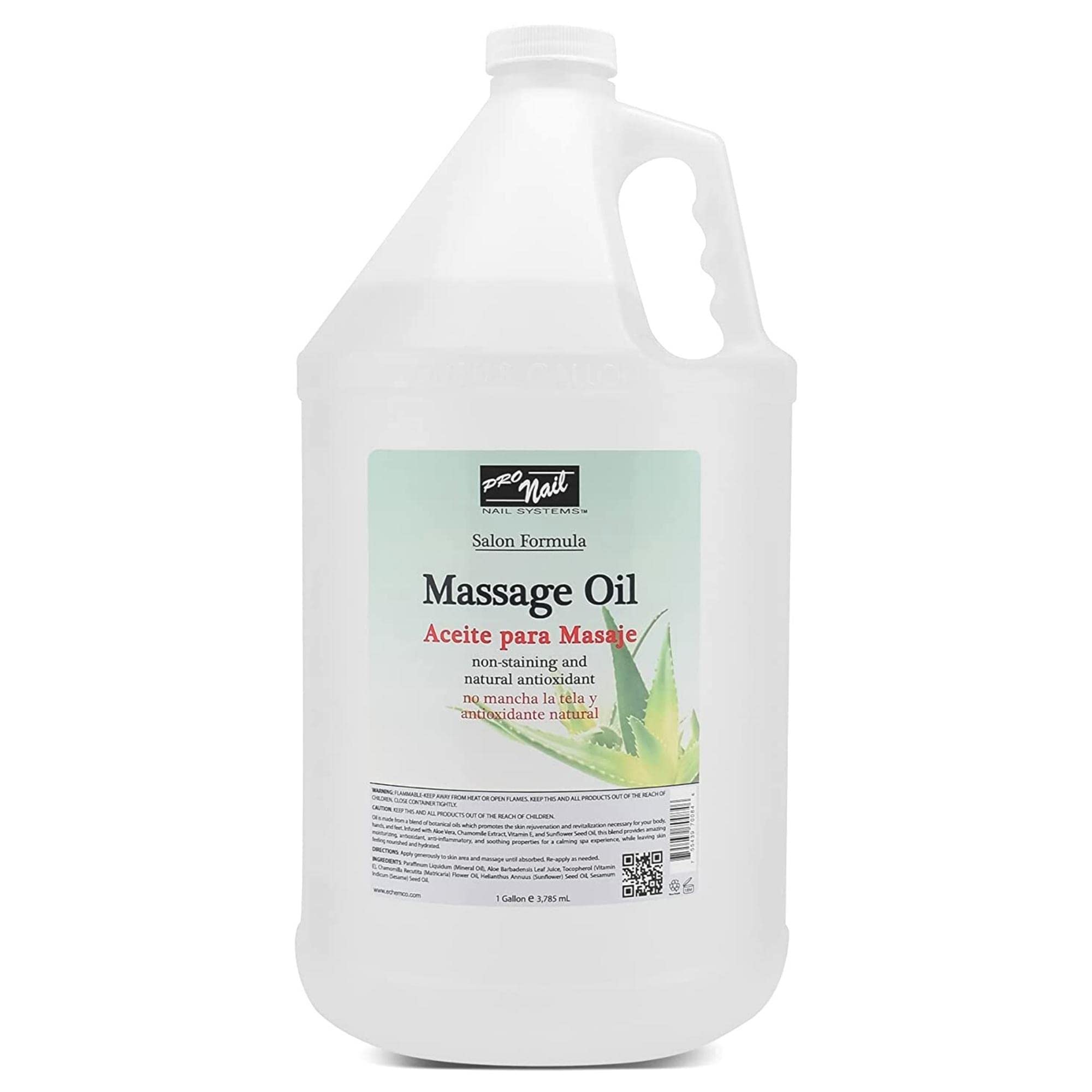 PRONAIL Massage Oil, Aloe Vera, 128 Oz / 1 Gallon