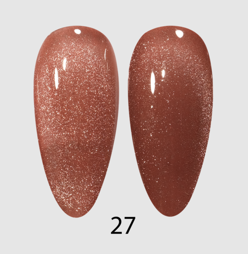 DND DC Cat Eye 9D Gel Polish  #27 Cocoa Whiskers