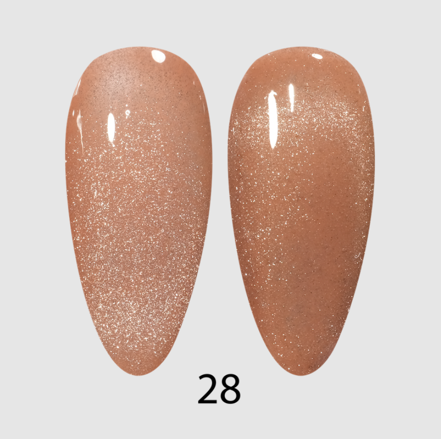 DND DC Cat Eye 9D Gel Polish  #28 Caramel Lullaby