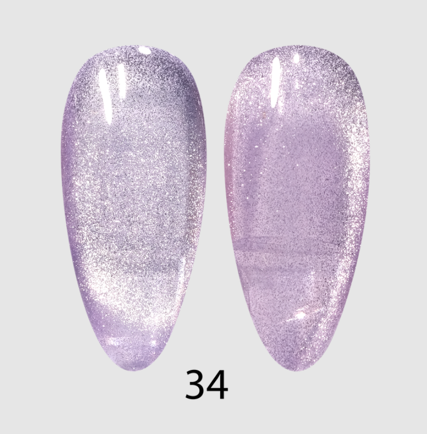 DND DC Cat Eye 9D Gel Polish #34 Royal Paws