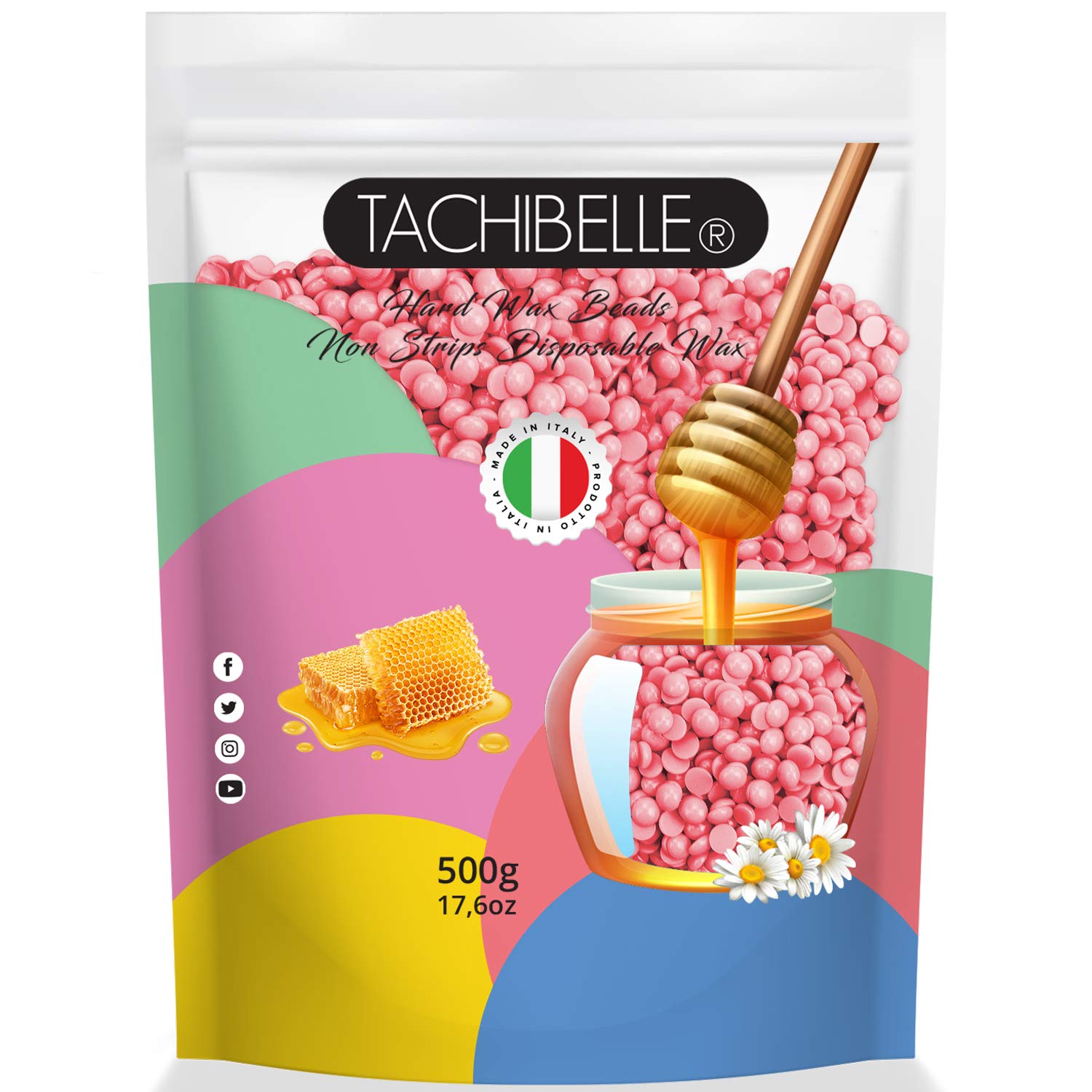 Tachibelle Bead Hard Wax  500g Passionfruit Scent