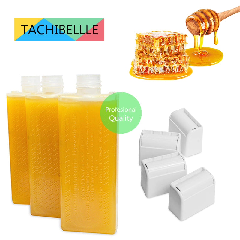 TACHIBELLE SWEET HONEY ROLL-ON wax, body Hair Removal Wax Cartridge, for Professional or Home uses, 75 ml