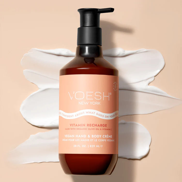 Voesh Vegan Hand & Body Cream Lotion Vitamin Recharge 28 oz