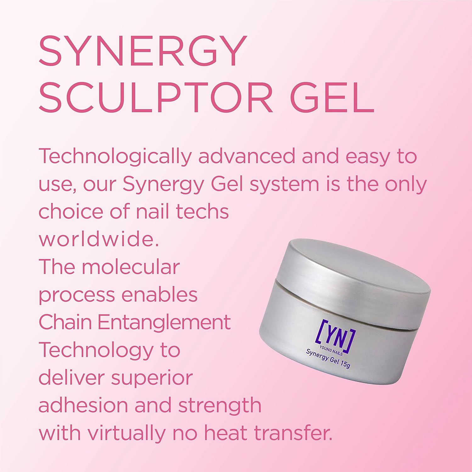 Young Nails Synergy Gel  Builder Gel - Clear Sculptor Gel