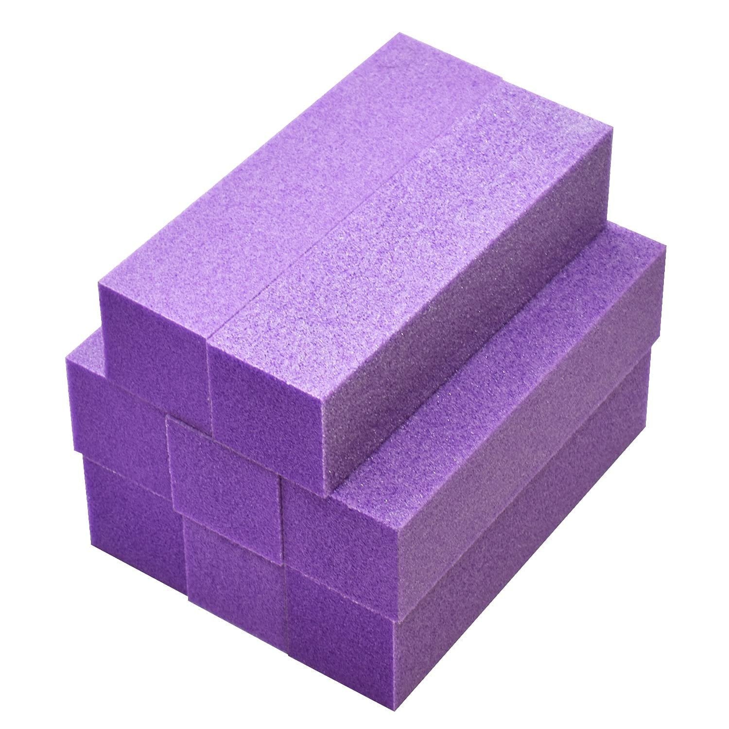 Tachibelle Premium 4-way Buffer 180/180 Grit  Nail File Buffing Block Purple with White