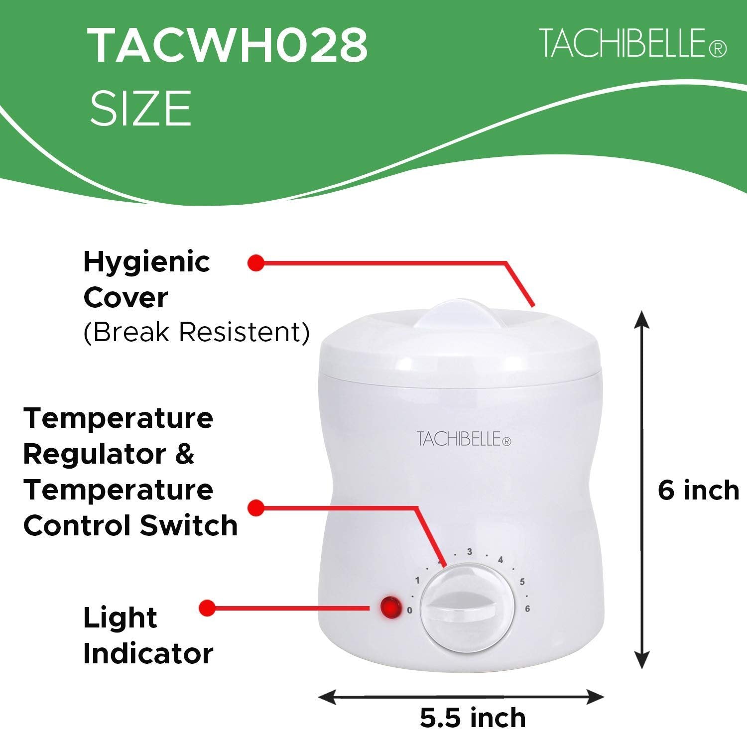 Tachibelle The Compact Wax Warmer 14 OZ (Warmer Only)