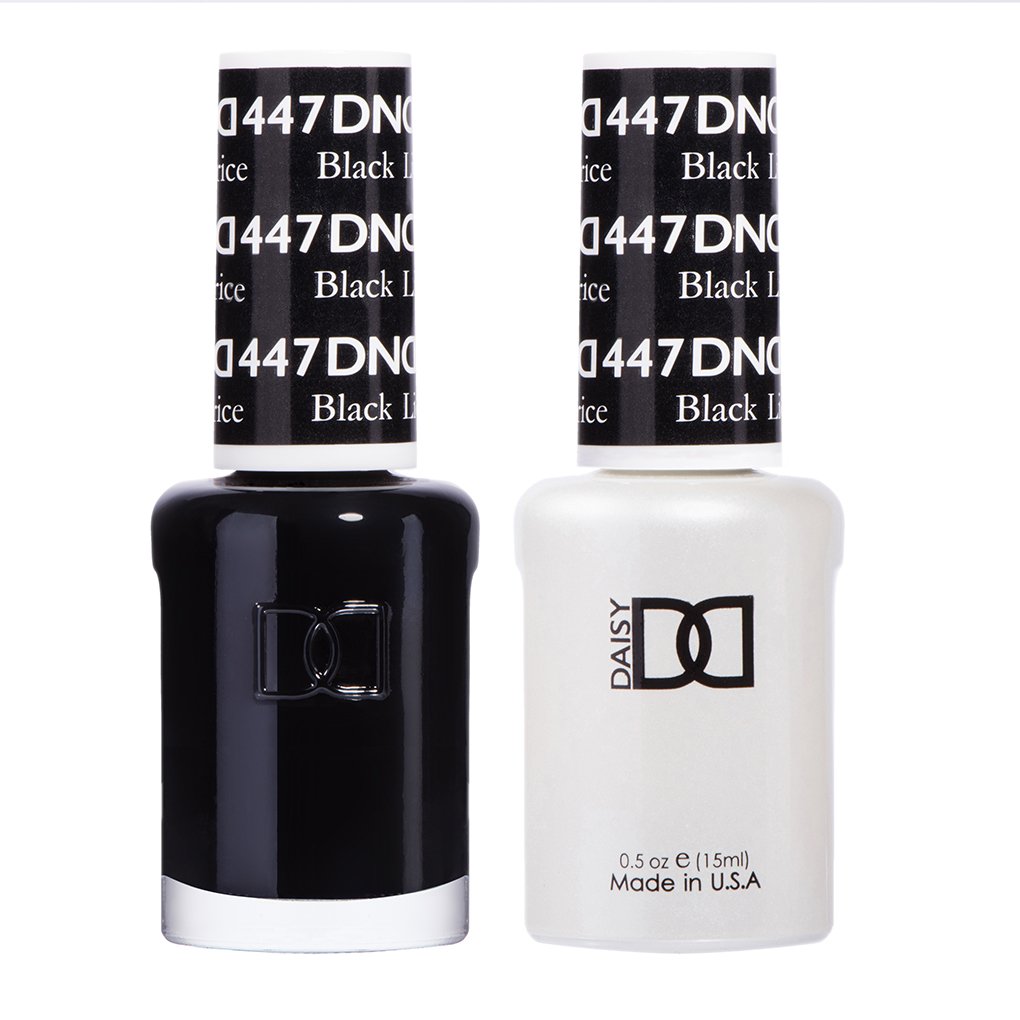 DND Matching Polish Set Gel & Lacquer 447 Black Licorice