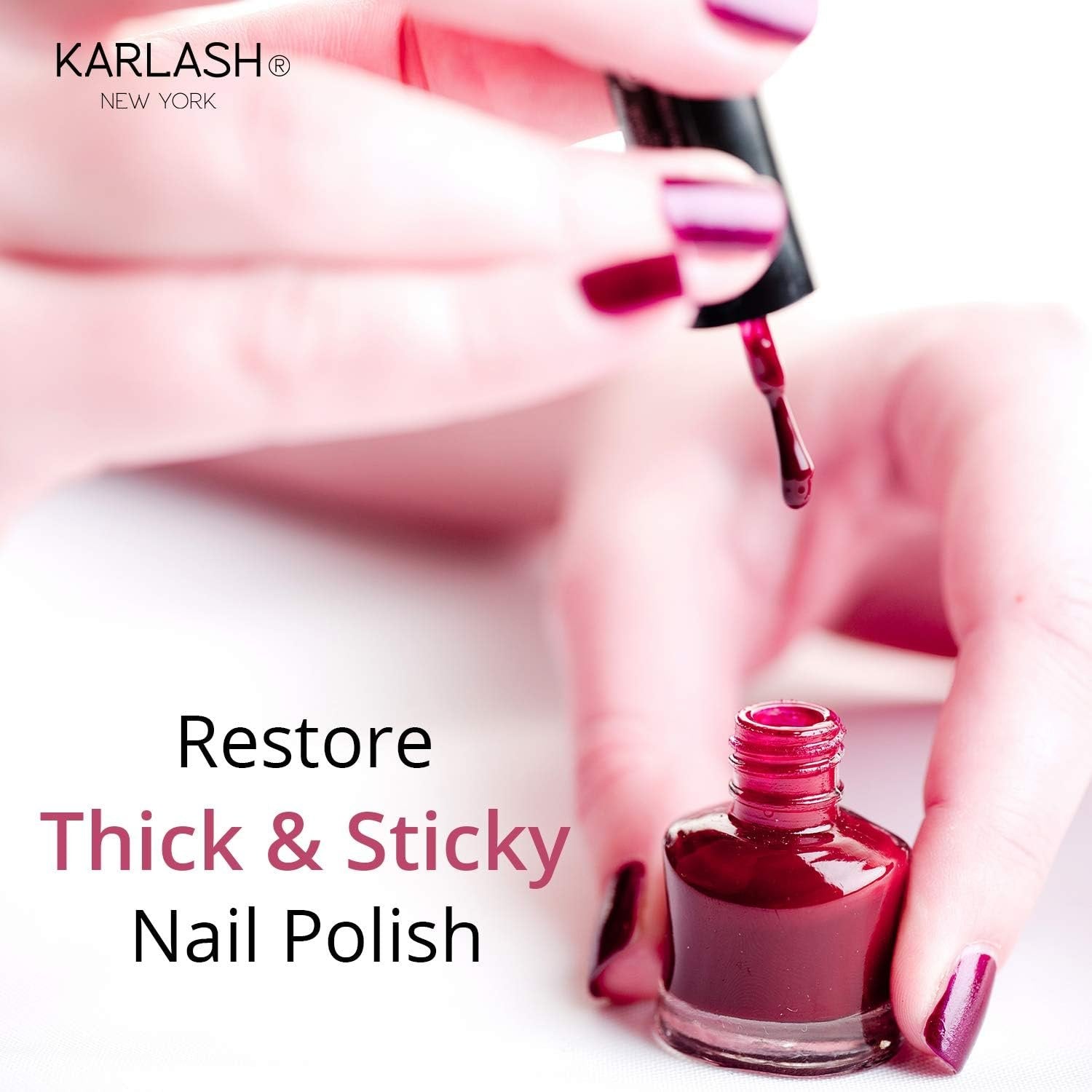 Karlash Professional Nail Polish Thinner - Restore thick and sticky nail polish