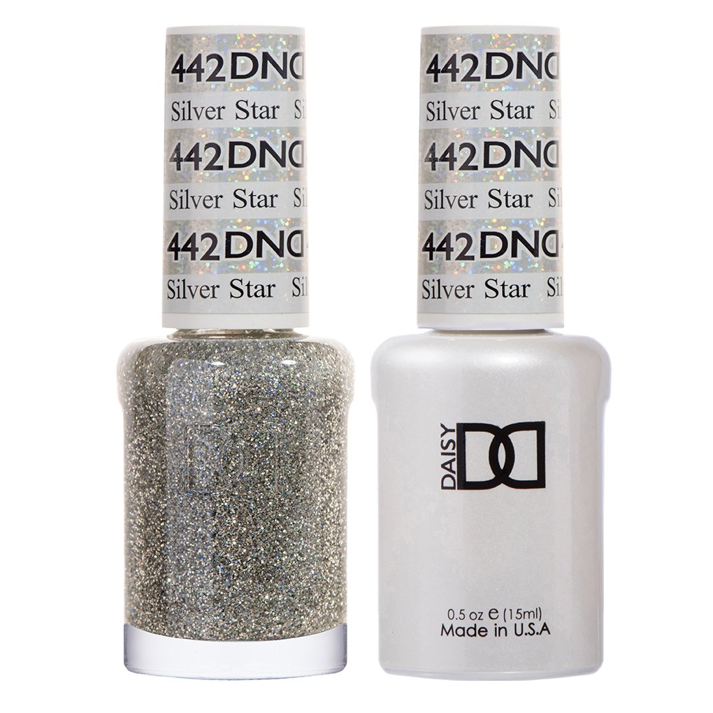 DND Matching Polish Set Gel & Lacquer 442 Silver Star