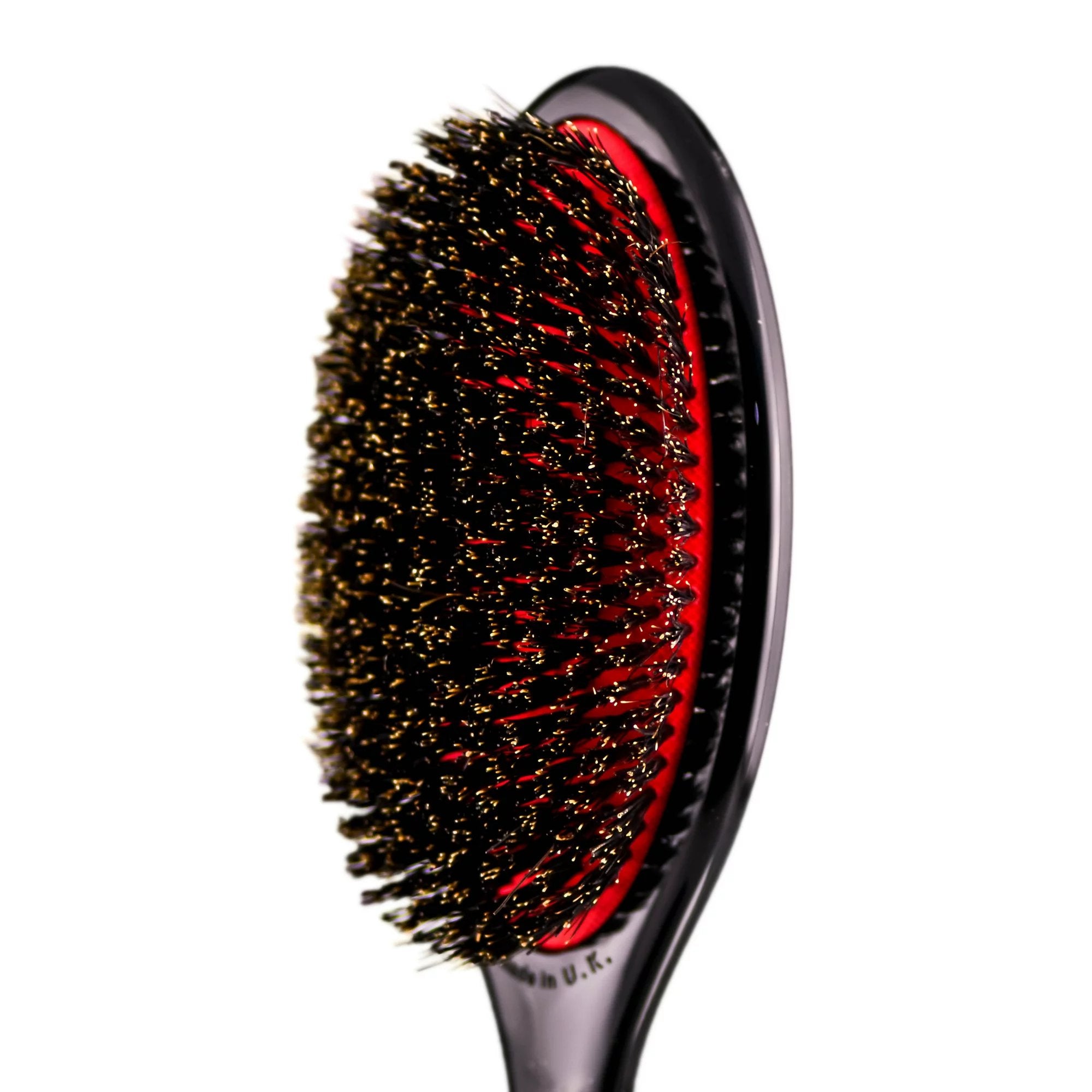 Denman Medium Cushion The Finisher for Smoothing & Shining, D82M Brush Black