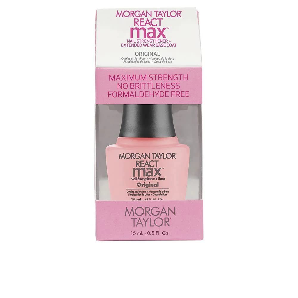 Morgan Taylor REACTmax Original Base Coat Nail Polish, Nail Strengthener 0.5 oz.