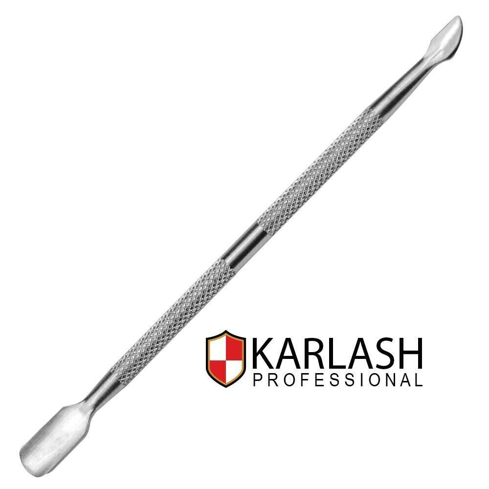 Karlash Professional Cuticle Pusher Stainless Steel and Nail Cleaner #20