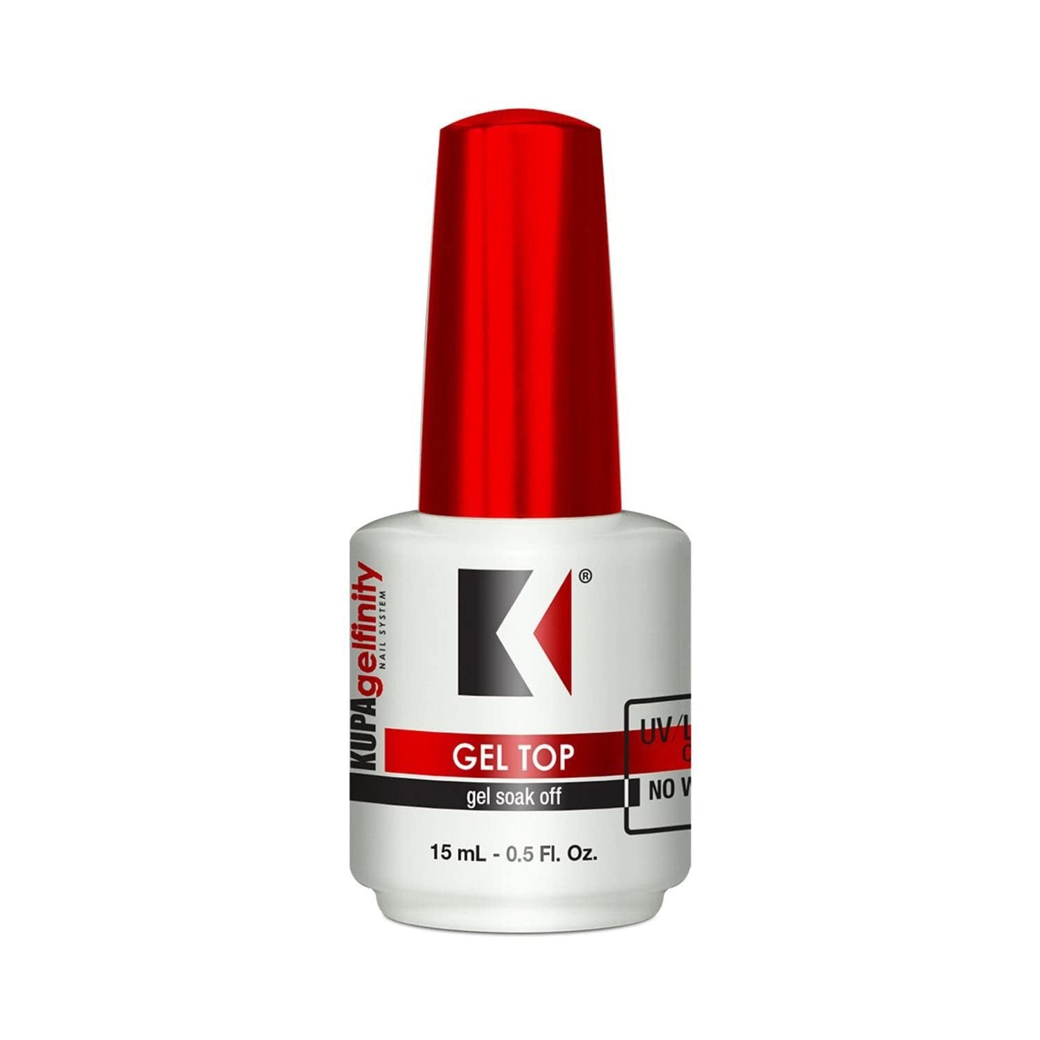 KUPA GelFinity Gel Topcoat Gloss Finish 0.5oz / 15 mL.