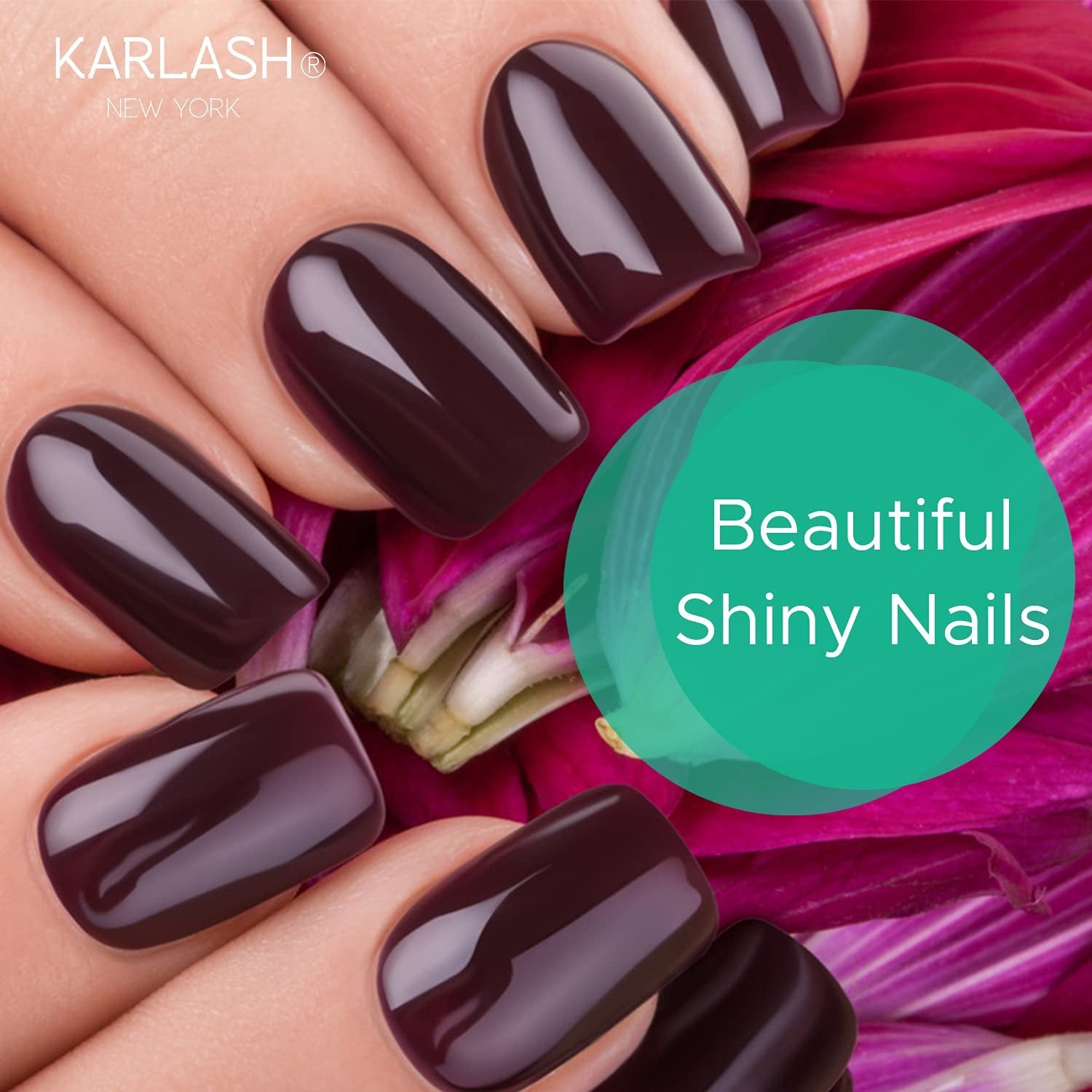 Karlash SET No Wipe Gel Top Coat, Base Coat and Max Bond