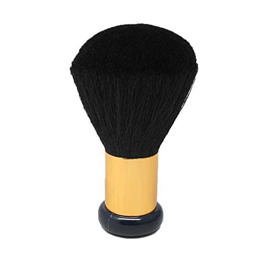 Acrylic Manicure Dust Brush Black with Gold Handle Small