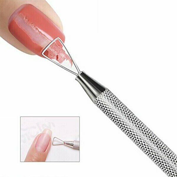 Karlash Cuticle Pusher Stainless Steel Triangle Cuticle Scraper Gel Polish #13