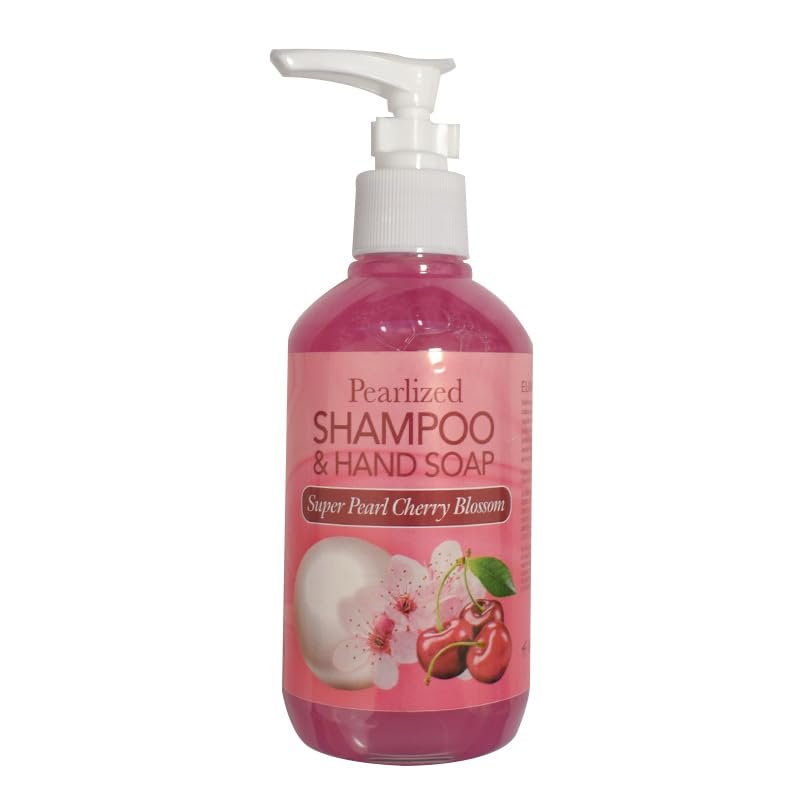 La Palm Pearlized Shampoo & Hand Soap 8 oz, Super Pearl Cherry Blossom