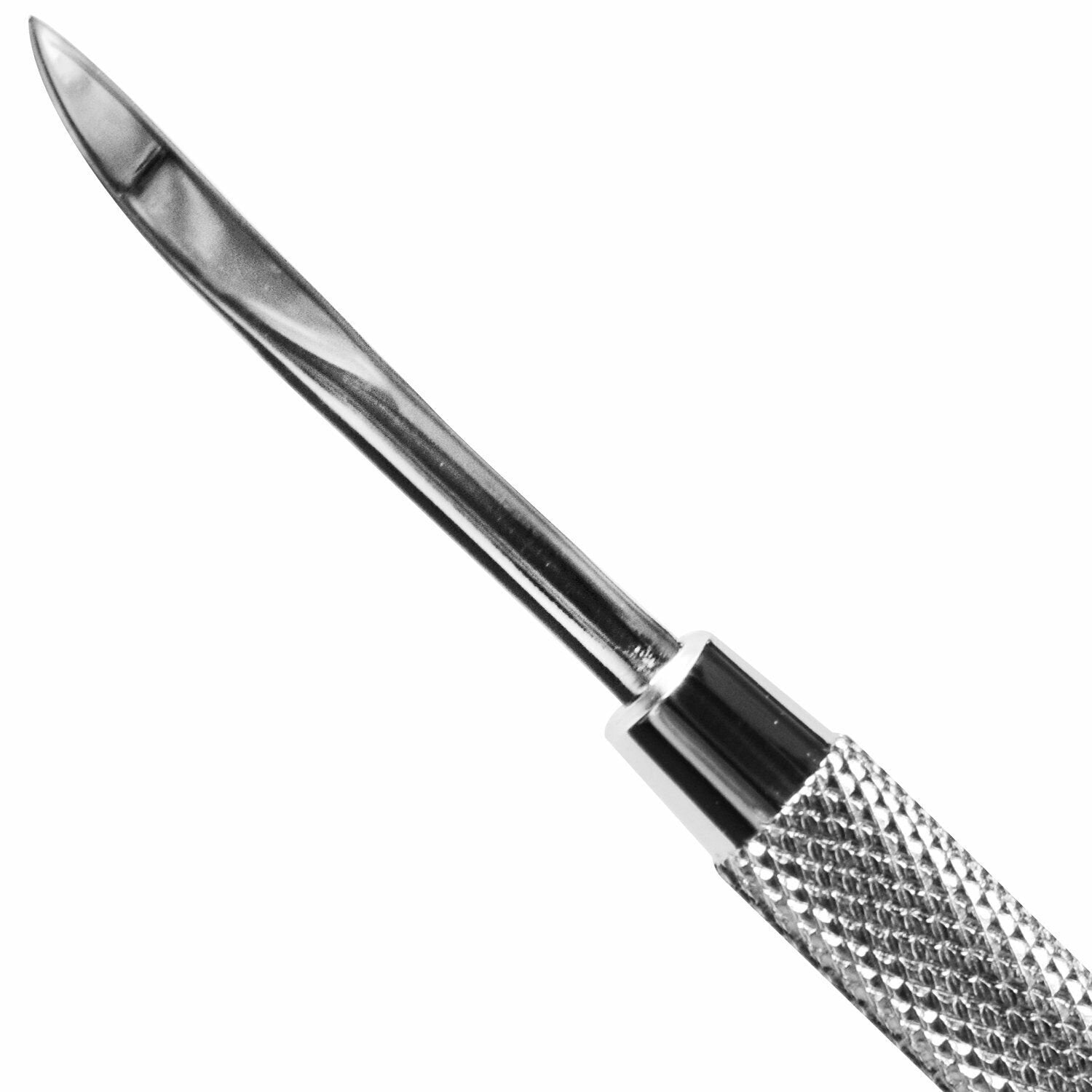 Karlash Cuticle Pusher Stainless Steel and Nail Cleaner Tool #12