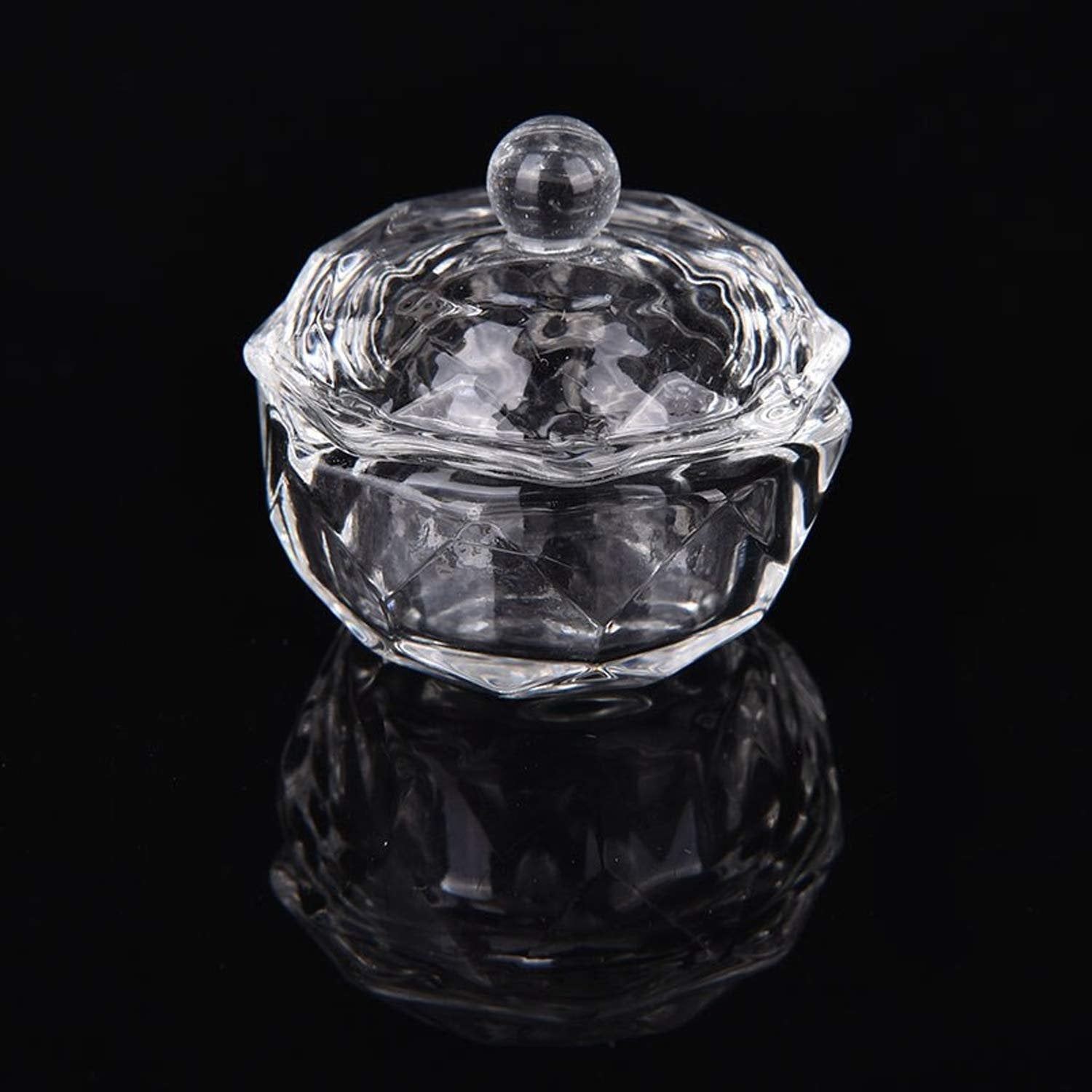 Karlash Nail Art Acrylic Liquid Powder Dappen Dish Clear Glass Crystal Cup Bowl