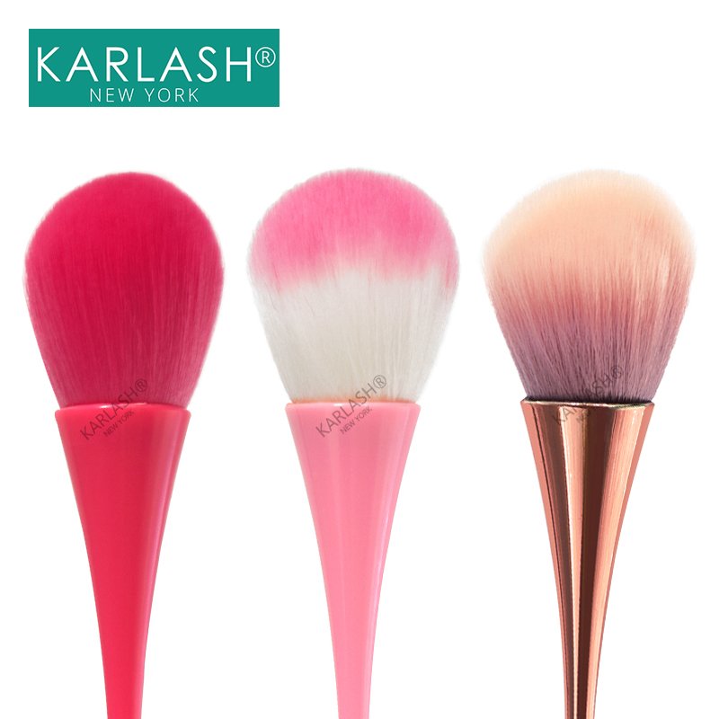 Karlash Nail Art Dust Remover Brush Acrylic & Gel Nails, Makeup Brush #3 (SET OF 3)