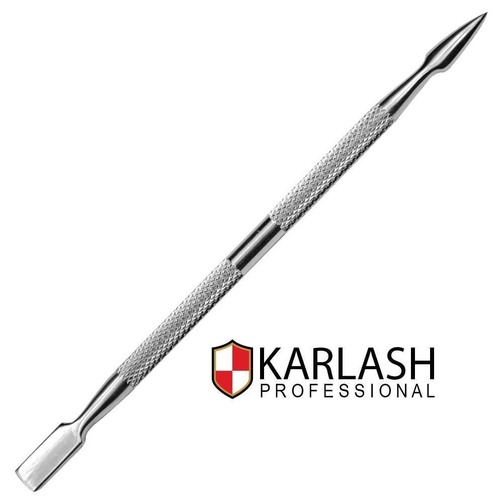 Karlash Professional Cuticle Pusher Stainless Steel and Nail Cleaner #21